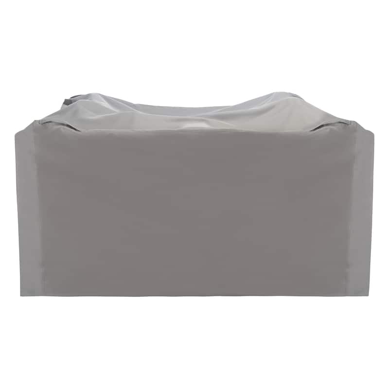 SAFAVIEH Outdoor Laila 4-Piece Set Grey Cover - 53.5" W x 57.5" L x 32.7" H - 54Wx58Dx33H