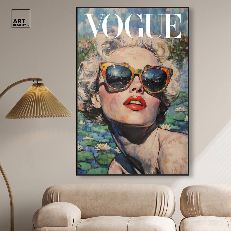 Water Lilies Icon Canvas by Art Remedy