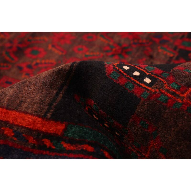 ECARPETGALLERY Hand-knotted Konya Anatolian Black, Red Wool Rug - 5'1 x 12'7