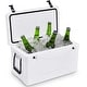 preview thumbnail 1 of 8, Costway Outdoor Insulated Fishing Hunting Cooler Ice Chest Heavy Duty White