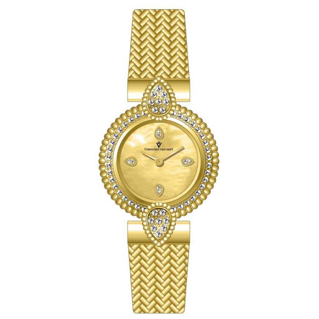 Christian Van Sant Women's Valor Gold Dial Watch - CV1271 - One Size