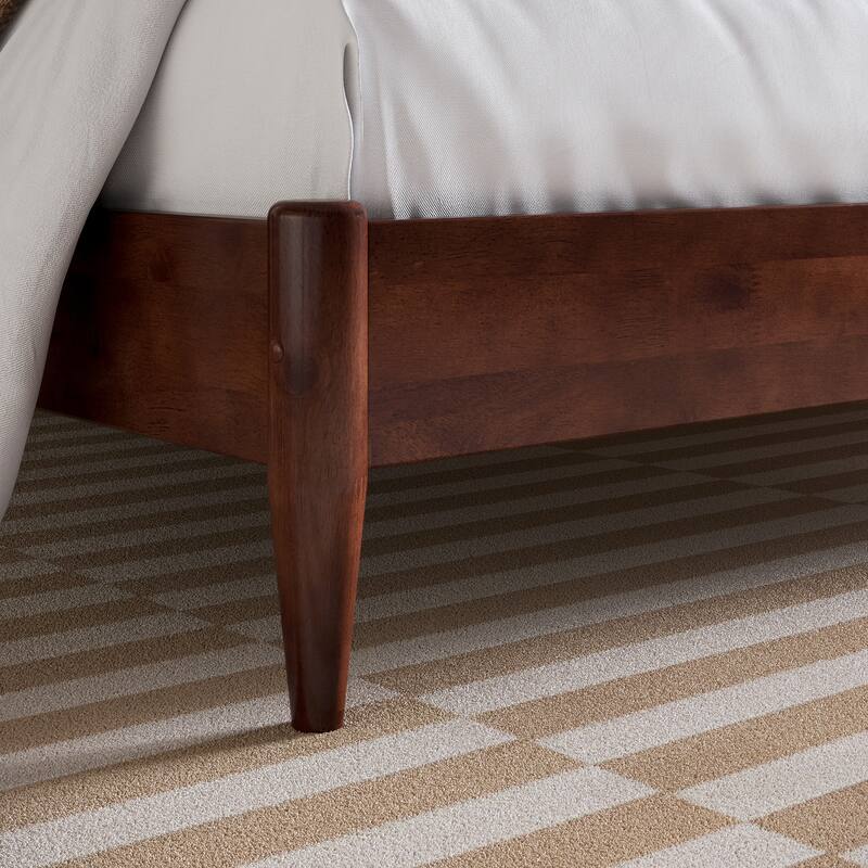 Aria Solid Wood Modern Low Profile Platform Bed