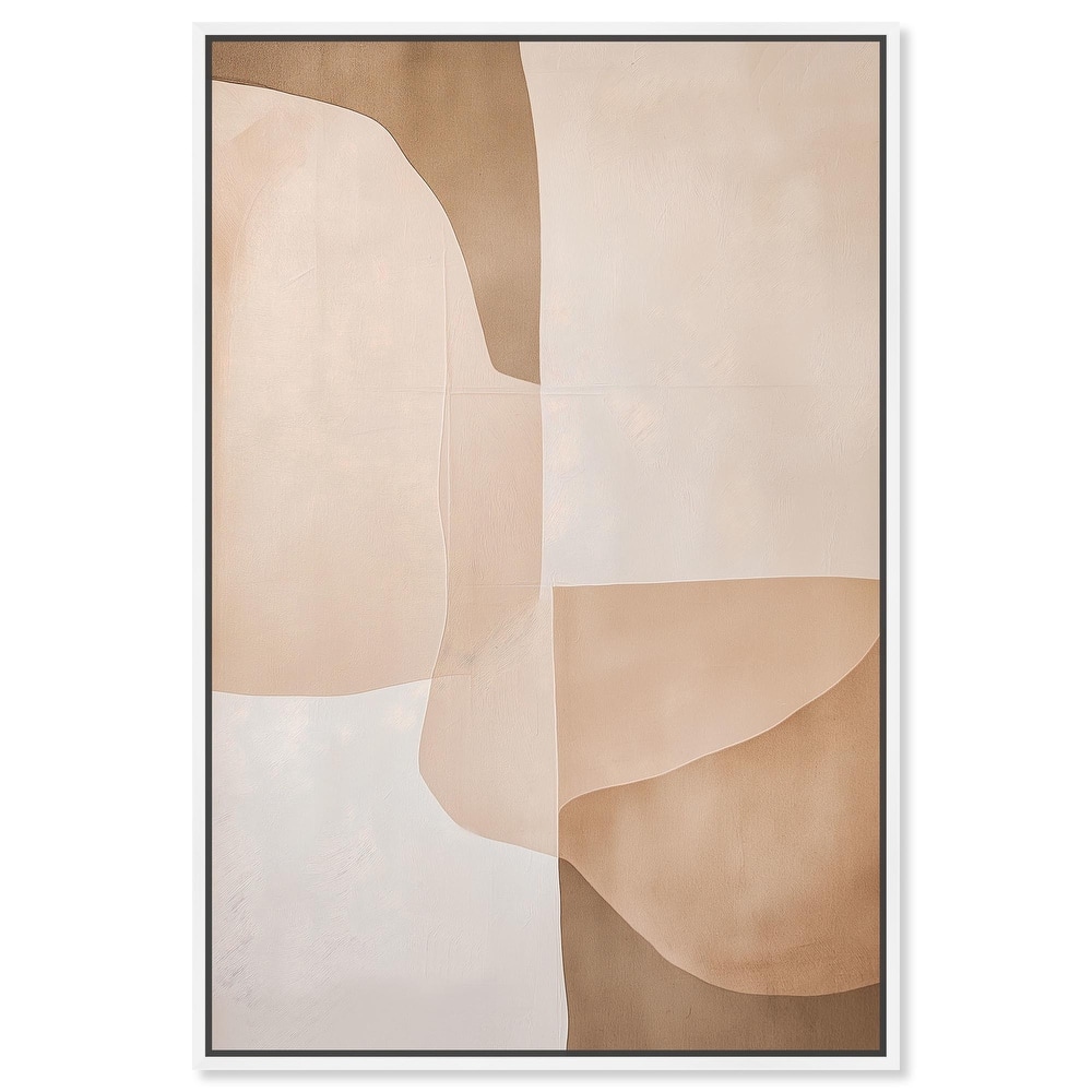 Forms in Beige II Canvas by Art Remedy