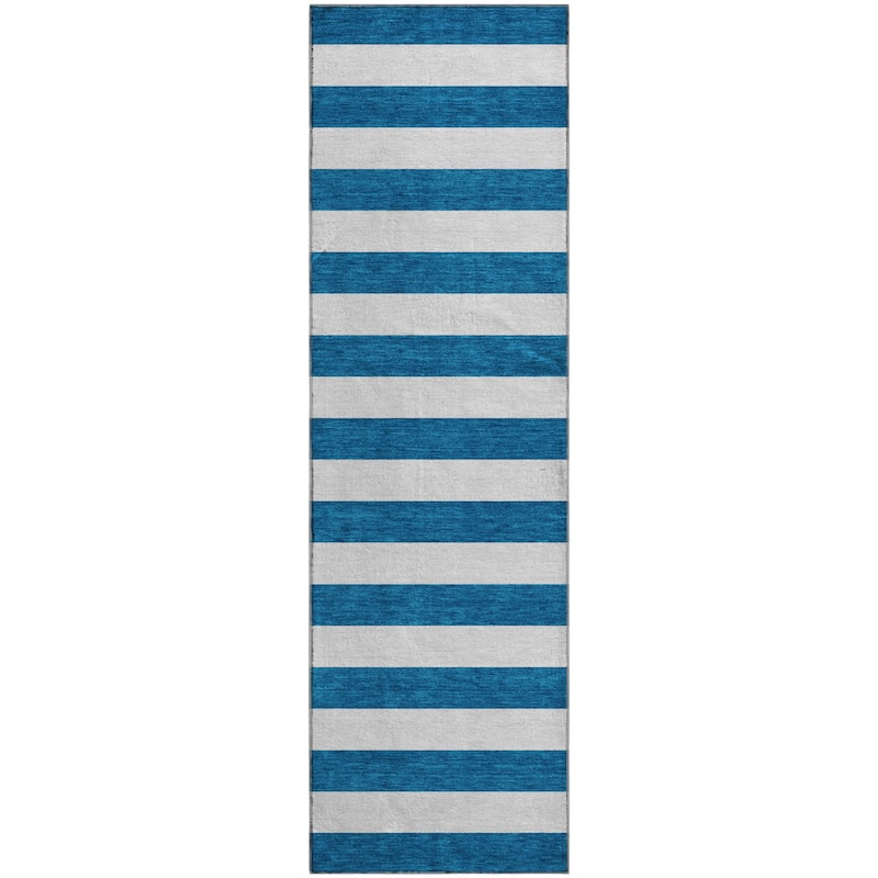 Premium Washable Super Soft Cabana Stripe Mayfield Rug