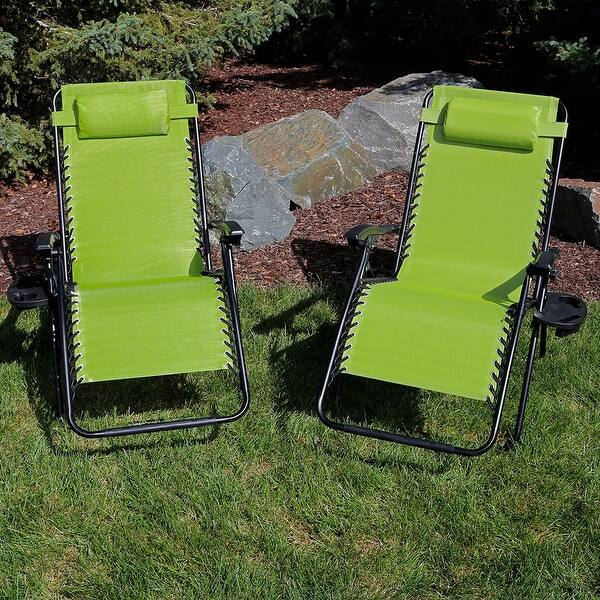 Shop Sunnydaze Oversized Zero Gravity Lounge Chair Cup Holder Multiple Options Overstock 11594961