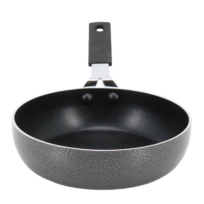 6.5 Inch Aluminum Mini Frying Pan with Bakelite Handle in Black