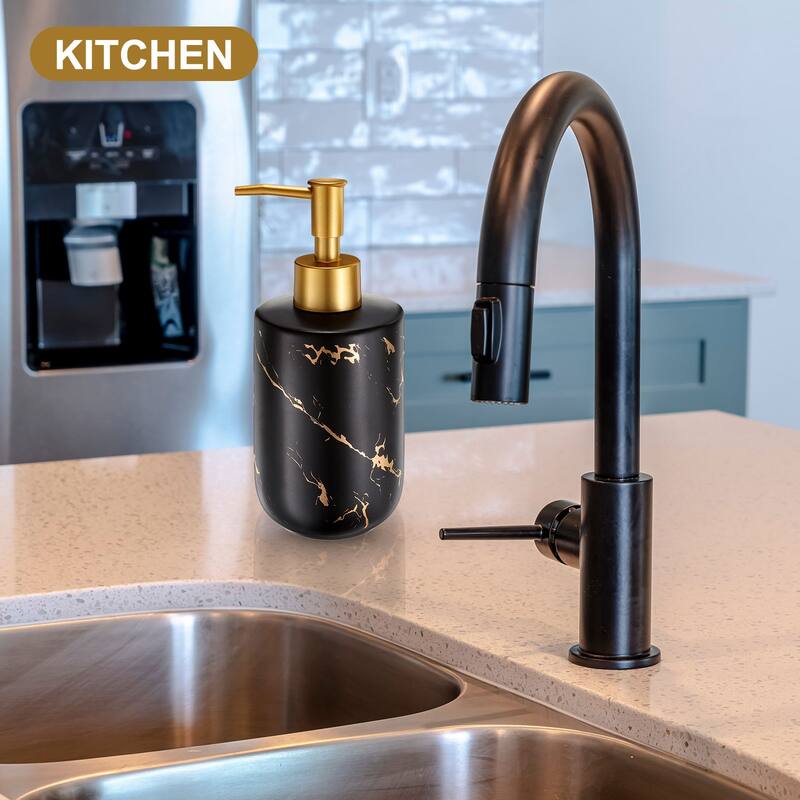 1x 10 Oz Soap Dispenser Hand and Dish Soap Dispenser for Kitchen Matte
