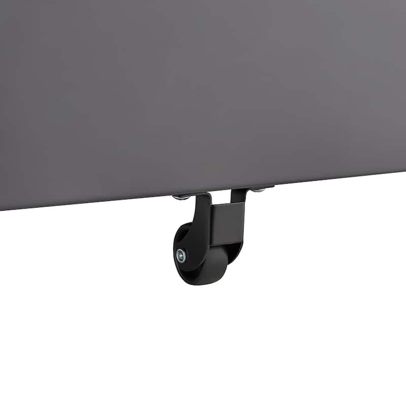 Anmytek 3 Drawer Mobile Filing Cabinet Cold Rolled Steel Anti Tilt 5 Wheel Modern Simple Style