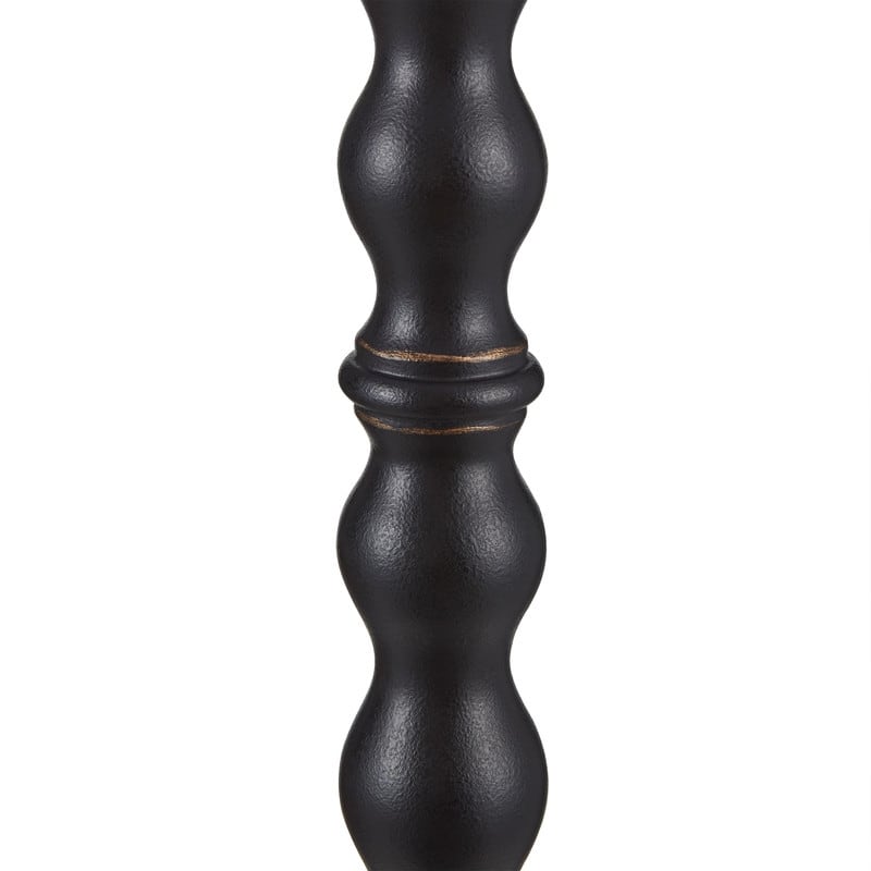 KAWOTI 60.25'' Black Standard Floor Lamp with Drum Shade