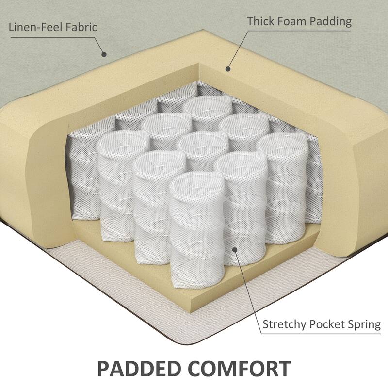 Recliner Chair For Living Room With Heat - White