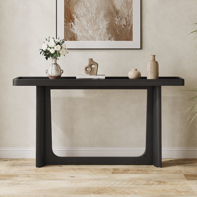 Scott Living Bridgely Console Table with Tray-Top Design