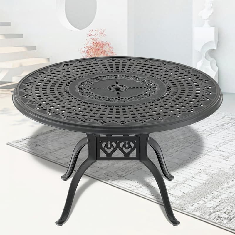 Cast Aluminum Patio Dining Table