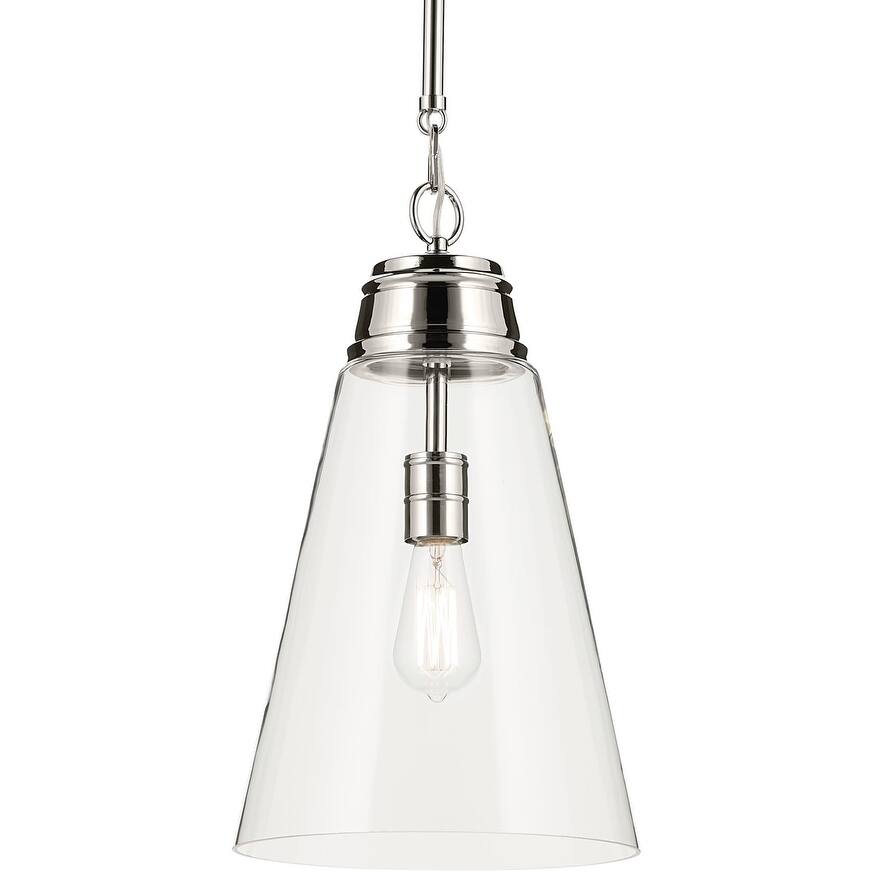 Kichler 52661CLR Marsailli 12" Wide Pendant with Clear Glass Shade