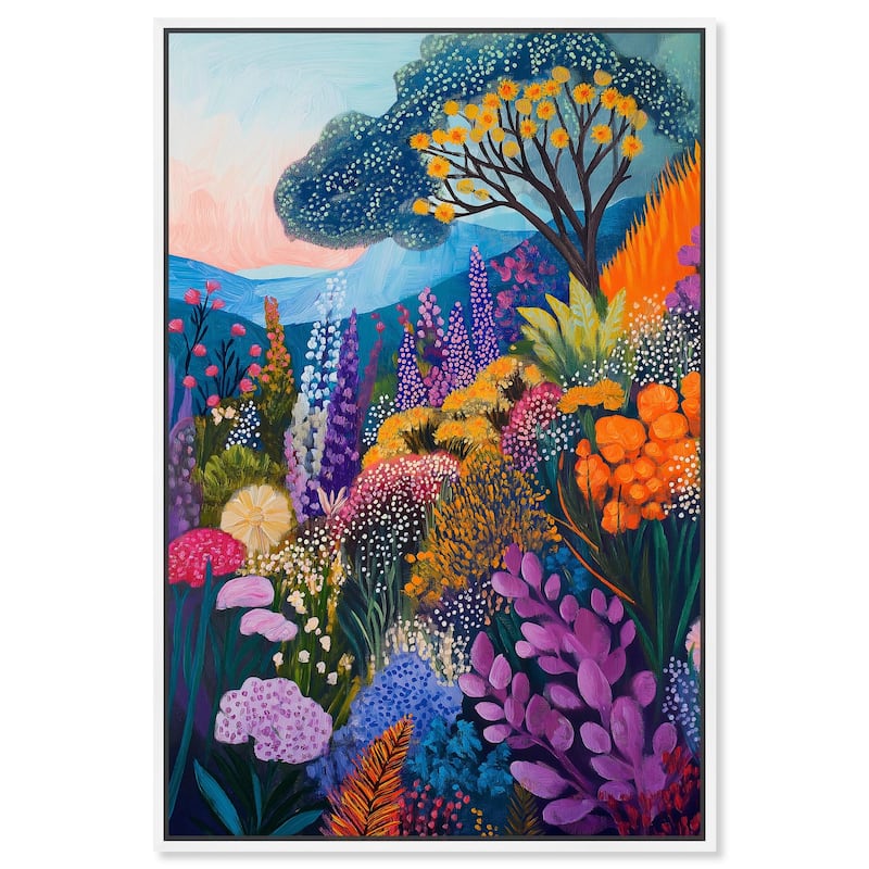 Solara's Bloom Canvas by Art Remedy - 30" x 45" - White
