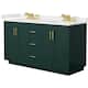 Option Green / White Quartz Top / Brushed Gold Hardware