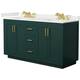 Option Green / White Quartz Top / Brushed Gold Hardware