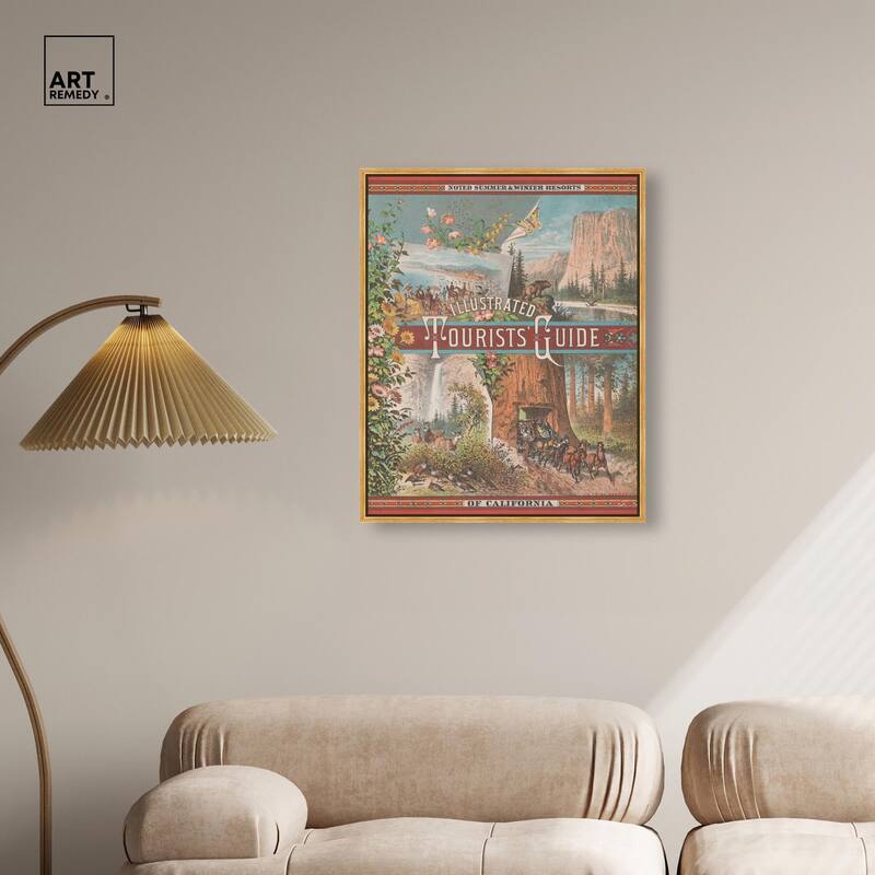 Tourists' Guide to California Canvas by Art Remedy