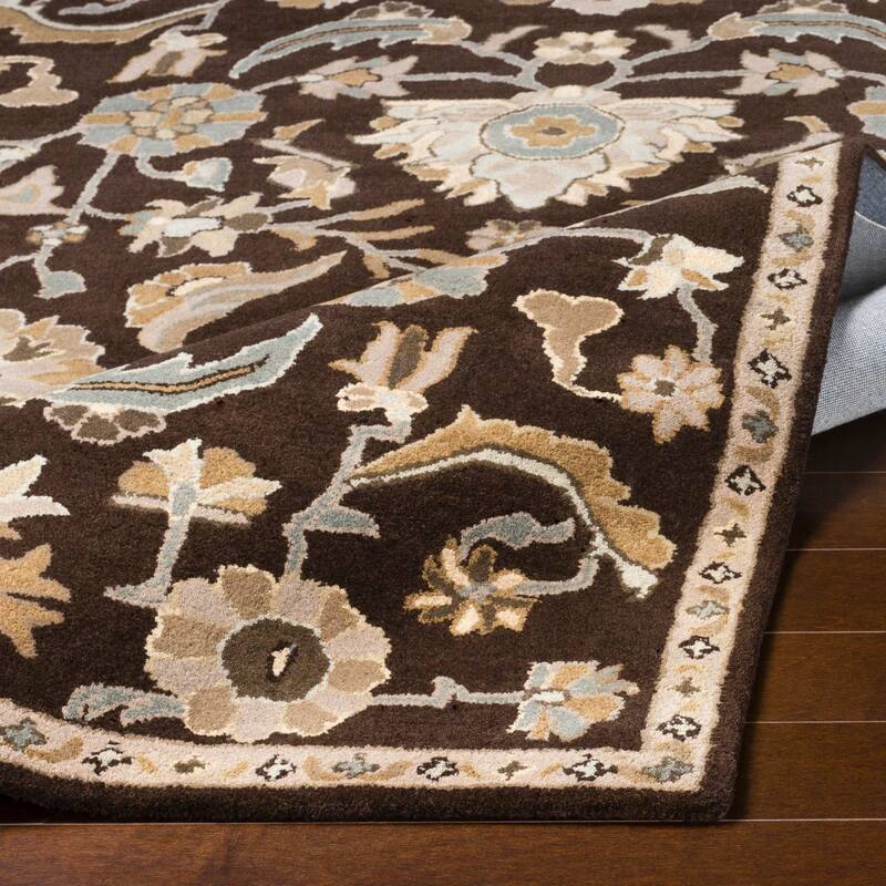 Hand-Tufted Wigton Floral Wool Area Rug