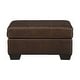 preview thumbnail 3 of 3, Morelos Traditional Leather Ottoman