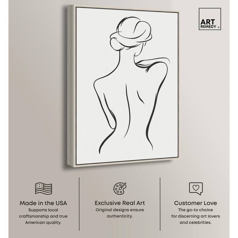 Woman in Contour III Canvas by Art Remedy
