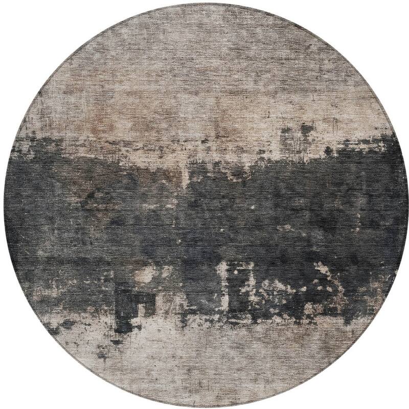 HomeRoots Abstract Transitional Rectangle Outdoor Rug