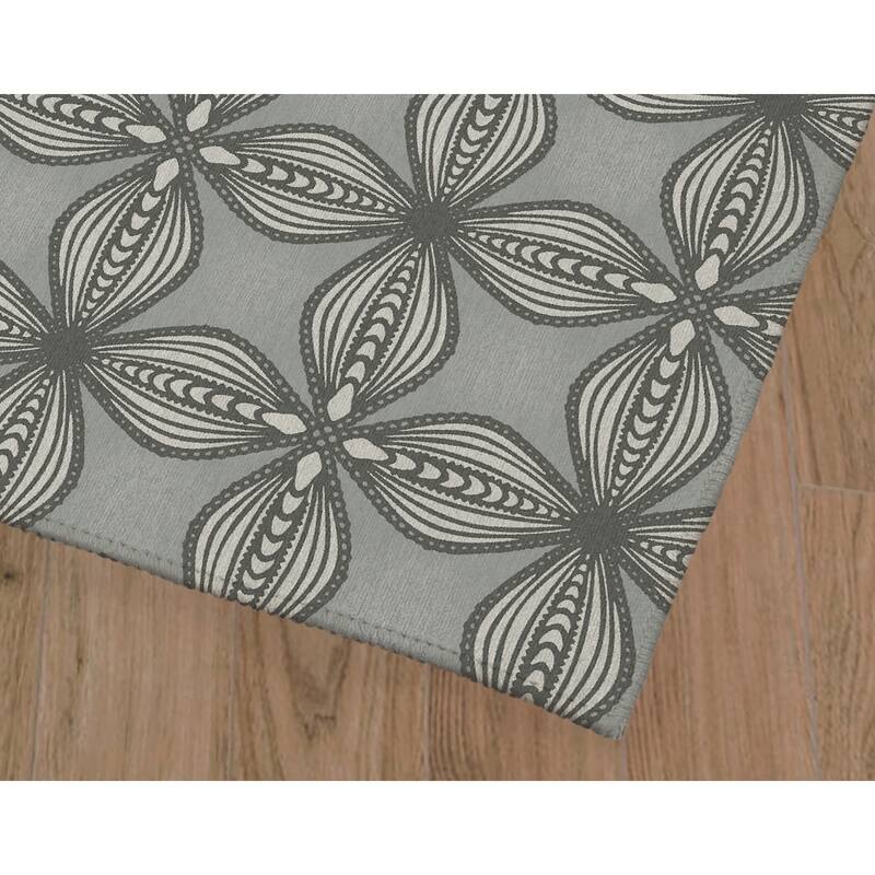 DOGWOOD FLOWER GREY Outdoor Rug By Kavka Designs Bed Bath & Beyond