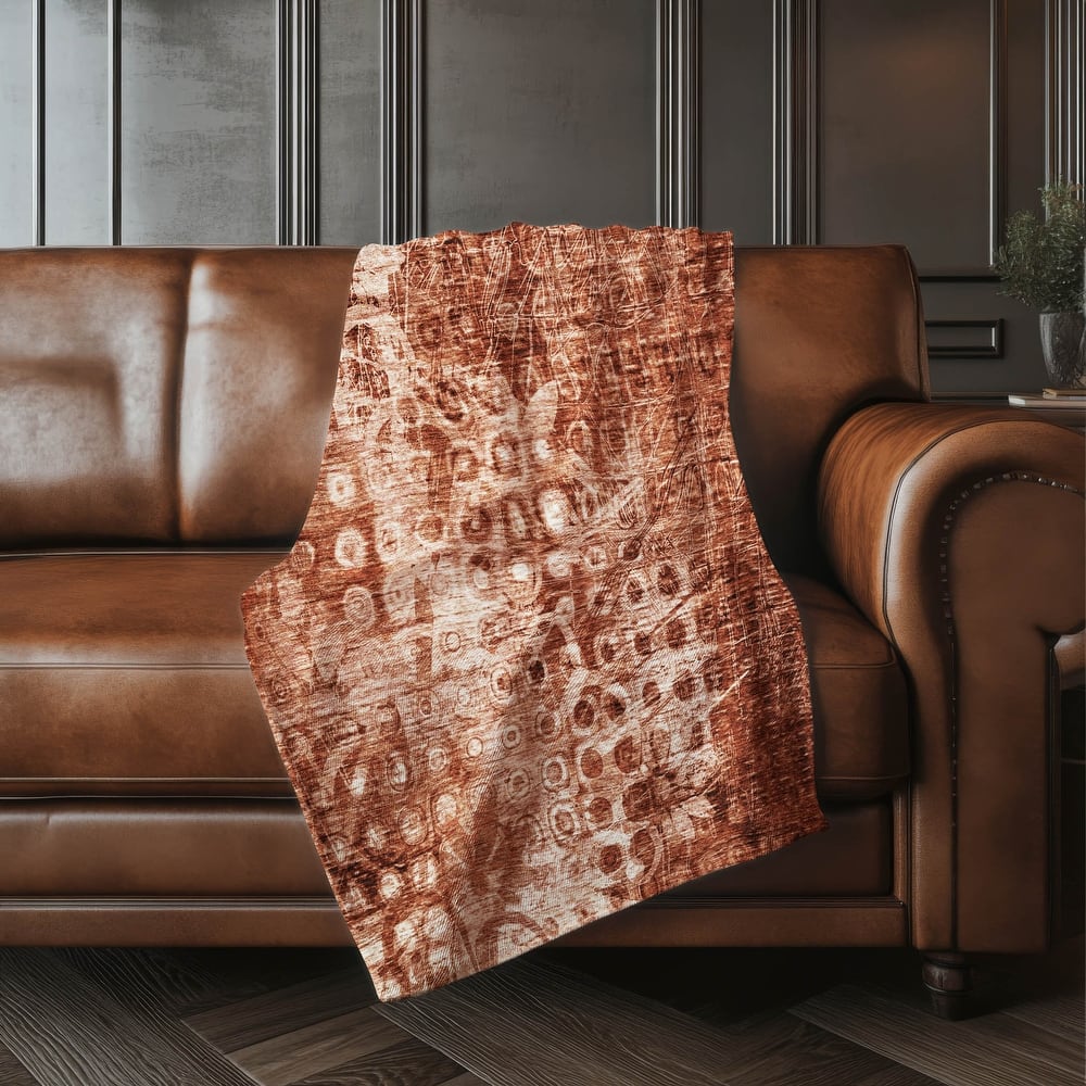 Premium Machine Washable Modern Prints Sherpa Throw Blanket