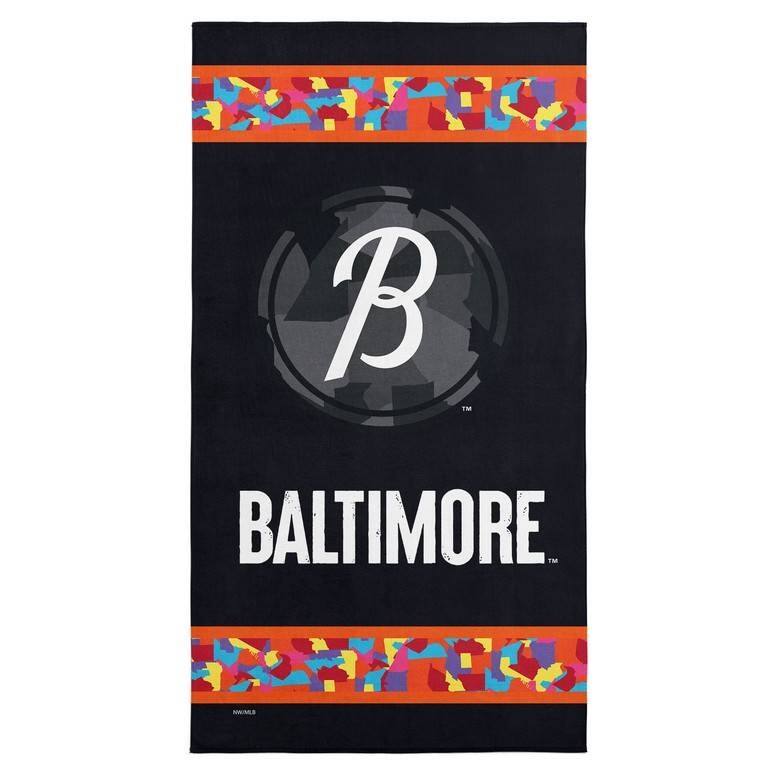 MLB City Connect Printed Beach Towel - 30" x 60" - Baltimore Orioles
