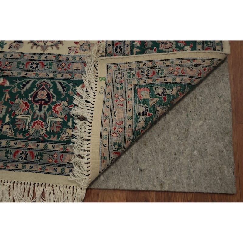 Hand Knotted Oriental 100% Wool Carpet Traditional Floral Beige & Ivories Aubusson Area Rug - 10' 5'' X 8' 2''