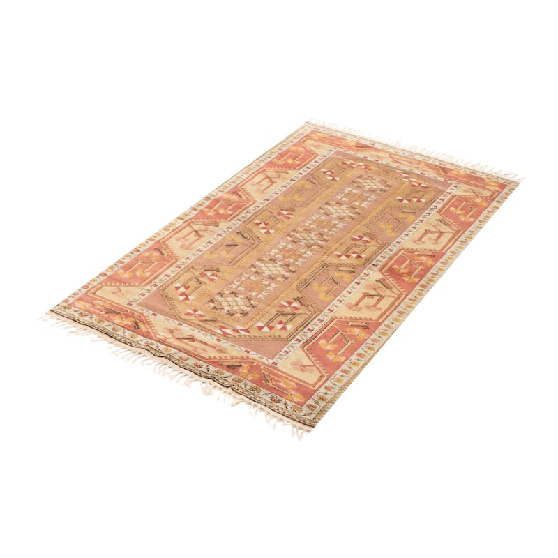 ECARPETGALLERY Hand-knotted Andelz Copper Wool Rug - 4'0 x 6'6
