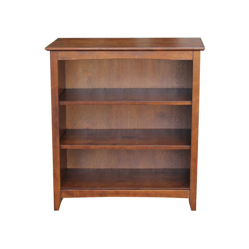 Shaker Solid Wood Bookcase, 36" High