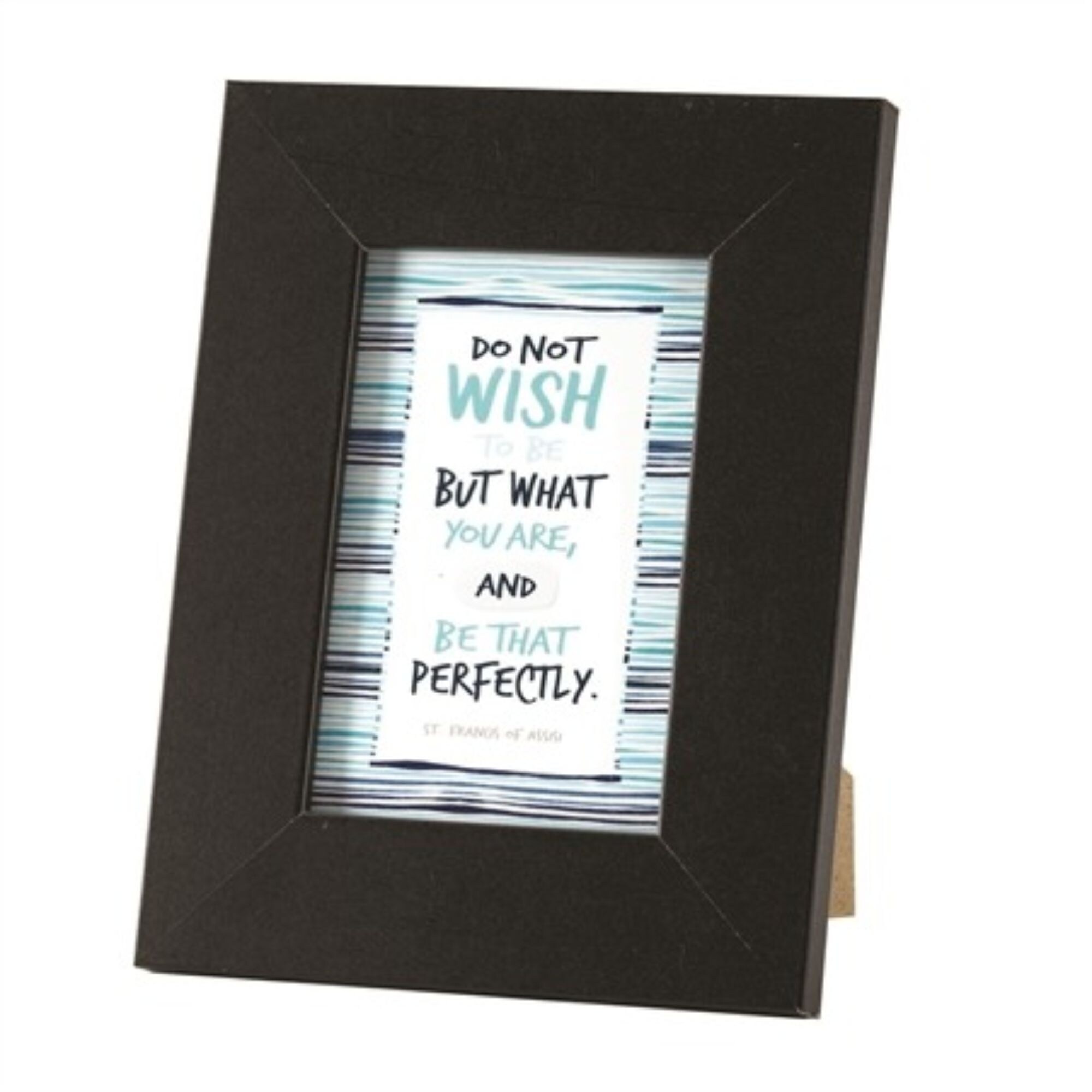 Shop 8 5 Black And Blue Inspirational Quotes Rectangular Tabletop Photo Frame On Sale Overstock 29381437