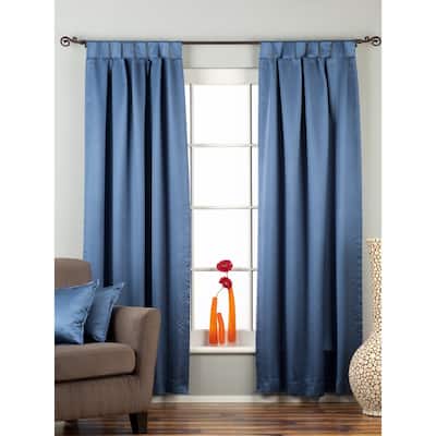Blue Tab Top blackout Curtain / Drape / Panel - Piece