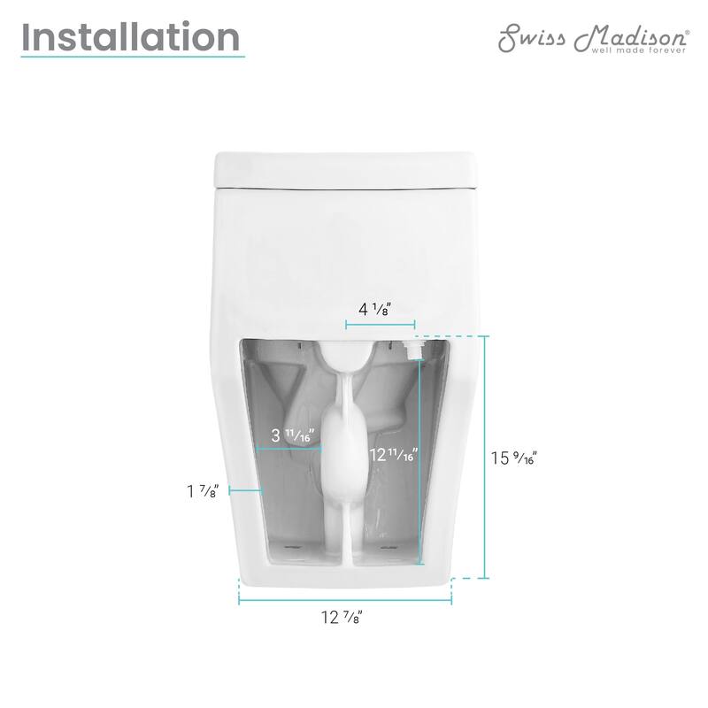 Cannes One-Piece Elongated Toilet Vortex Dual-Flush 1.1/1.6 gpf