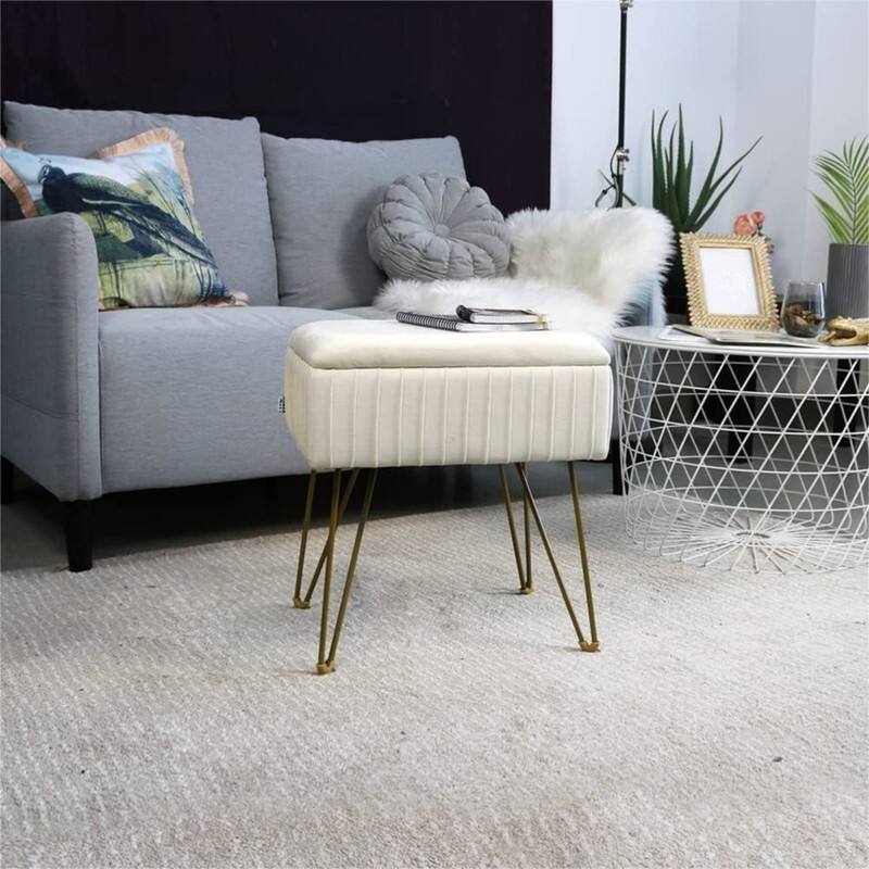 With Storage Small Ottoman