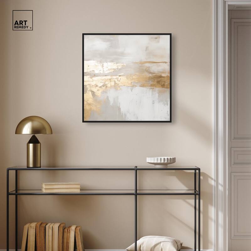 Melted Goldscape II Canvas by Art Remedy