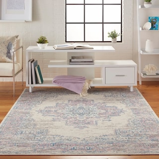 Nourison Grafix Distressed Vintage Medallion Area Rug