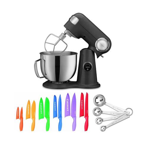 Precision Pro 5.5-Quart Digital Stand Mixer w/ Spoon and Knife Set