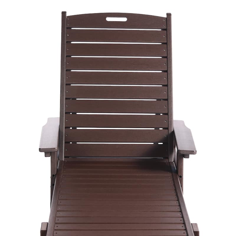 Laguna Hdpe All Weather Outdoor Patio Pool Reclining Chaise Lounge (Set Of 2)