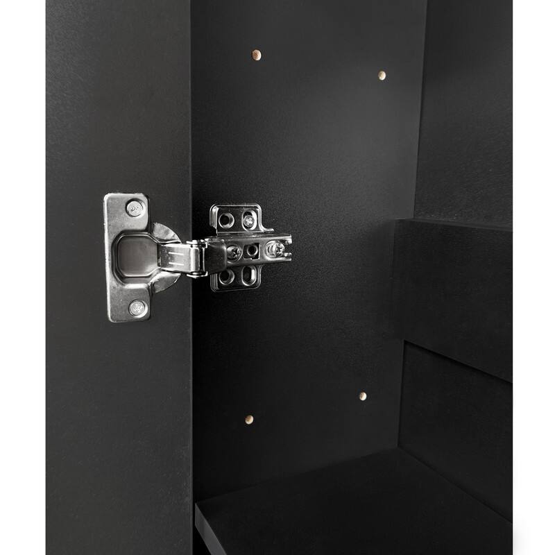 Multifunctional Shoe Cabinet with Storage Shelf & 6 Flip Drawers,Modern Hall Tree with Tempered Glass Doors