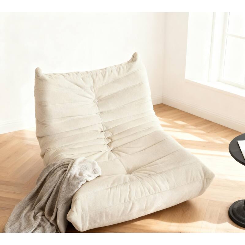 Button-Tufted Accent Chair Bean Bag Chair / Living Room Lazy Sofa Lounge Chair Reading Chair