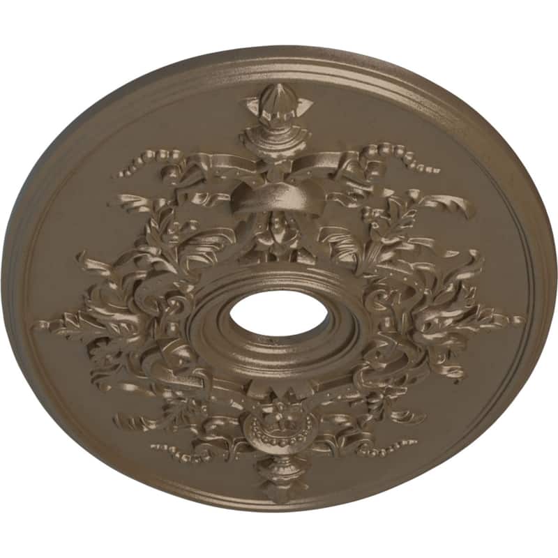 30 3/4"W x 21/14"H x 3 7/8"ID x 1 5/8"P Alexa Ceiling Medallion