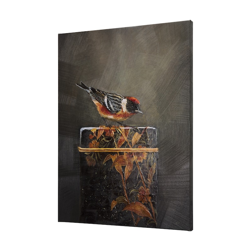 Graceful Poise III (Bay-Breasted Warbler) Canvas Art Print