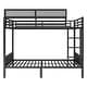 preview thumbnail 8 of 10, Queen Over Queen Bunk Bed, Heavy Duty Beds Frame with Ladder & Guardrail