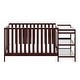 preview thumbnail 16 of 33, Storkcraft Pacific 4-in-1 Convertible Crib and Changer - 2 Open Shelves, Water-Resistant Vinyl Changing Pad with Safety Strap