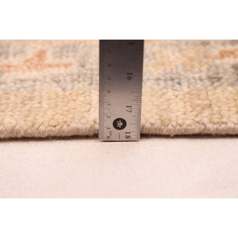 ECARPETGALLERY Hand-knotted Jules Serapi Khaki Wool Rug - 9'0 x 12'2