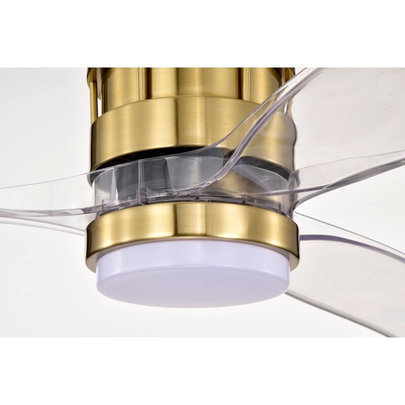 Murdo Sleek Modern 3-Blade LED Lighted Ceiling Fan with Remote