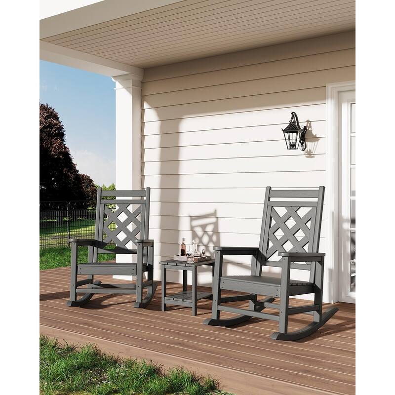 Folding Adirondack Chairs Set Of 1 HDPE Plastic Outdoor Chairs