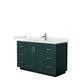 Option Green, Nickel Trim, White Quartz Top