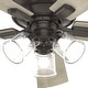 preview thumbnail 19 of 21, Hunter 52" Crestfield Ceiling Fan with LED Light Kit and Handheld Remote - Casual, Farmhouse, Transitional, Rustic
